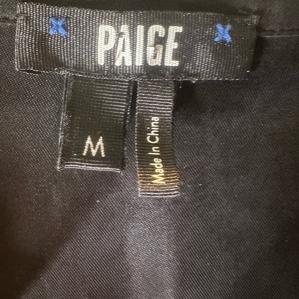 Paige Isa Black Button-Up Jumpsuit - Picture 4 of 10